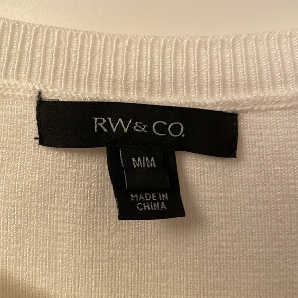 Off white knit top size M with bubble sleeves - worn once! - Picture 2 of 3